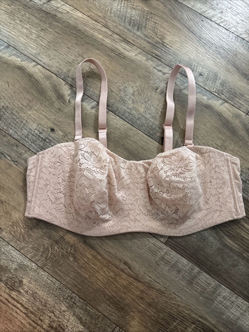 Torrid Strapless Unlined Bra Size 40D Dusty Rose Nude - Picture 2 of 6